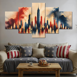 Midnight Fireworks Over The Standing Spires - NicheCanvas
