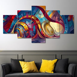 Vibrant Vortex - Tooples Art - NicheCanvas