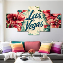 Hibiscus Oasis in Vegas - NicheCanvas