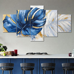 Blue Leaf Serenade Dreams - NicheCanvas