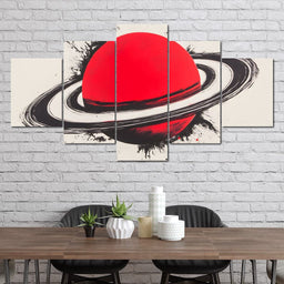 Planetary Vortex Saturn - NicheCanvas