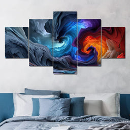 Elemental Swirls - TooplesArt - NicheCanvas