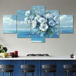 Azure Blossoms - TooplesArt - NicheCanvas
