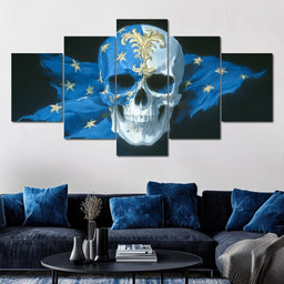 Sapphire Stars Sovereign Skull - NicheCanvas