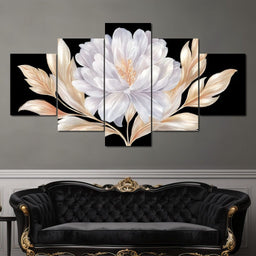 Elegant Ivory Petal Radiance - NicheCanvas