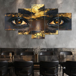 Golden Gaze of Nature - Sakeem Gibbs - NicheCanvas