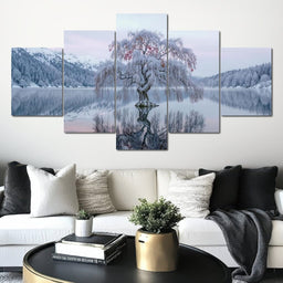Willow of the Frosted Lake - TooplesArt - NicheCanvas