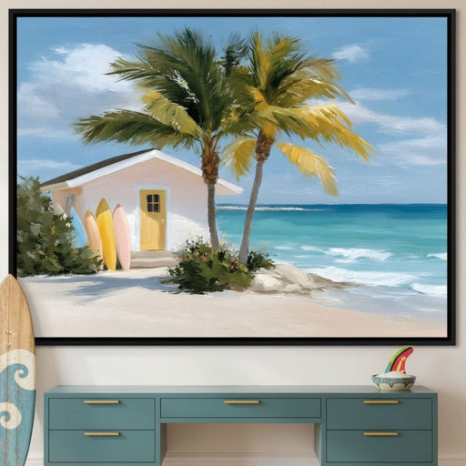 Tropical Breeze Shack Escape Canvas Print