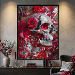 Rose Petal Skull Garden Feast
