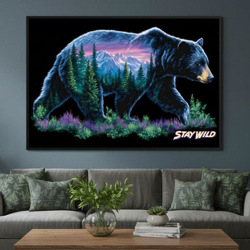 Mountain Spirit Bear Journey Canvas Print