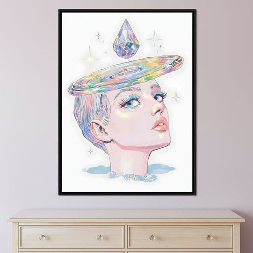 Iridescent Cosmic Halo Dream Canvas Print