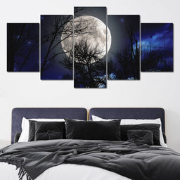 Full Moon Night - NicheCanvas