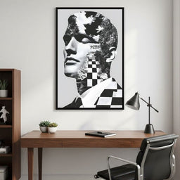 Monochrome Checkerboard Mindscape