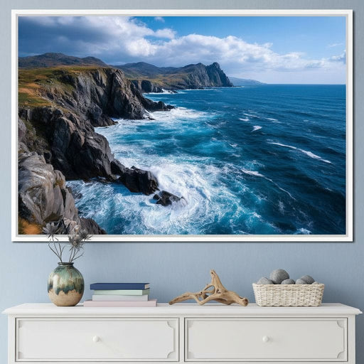 Wild Atlantic Cliff Horizon Canvas Print
