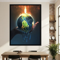 Holding the Earth - NicheCanvas