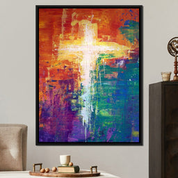 Abstract Cross - NicheCanvas