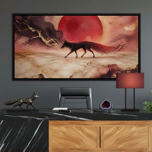 Gold Vein Fox Spirit Canvas Print
