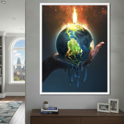 Holding the Earth - NicheCanvas