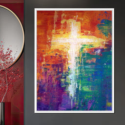 Abstract Cross - NicheCanvas