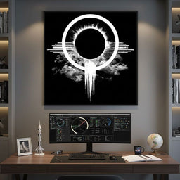 Celestial Eclipse Monochrome Burst