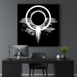 Celestial Eclipse Monochrome Burst