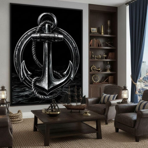 Weight of the Restless Anchor Canvas Print