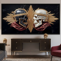 Royal Duality Marble Skull Gold