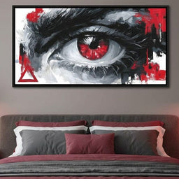 Fiery Iris Abstract Eye Storm