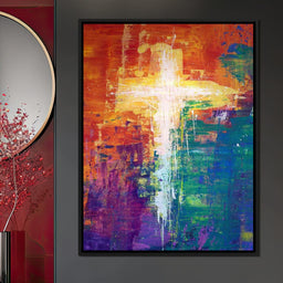 Abstract Cross - NicheCanvas