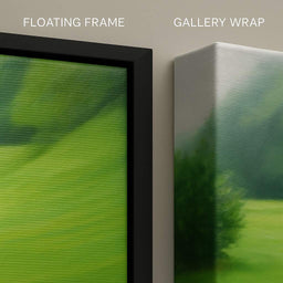 Verdant Meadow's Floral Embrace_framing_collage