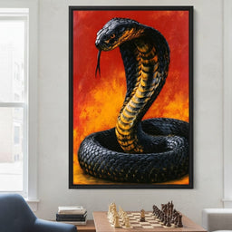 Airbrush Cobra Retro Style - room mockup 1