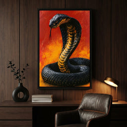 Airbrush Cobra Retro Style - room mockup 3