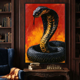 Airbrush Cobra Retro Style - room mockup 7
