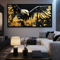 American Eagle in Gold & Black - room mockup 10