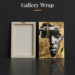 Ancestral Roots Emerging From Gilded Soil - Gallery Wrap back and front