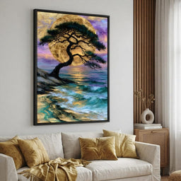 Ancient Pine Before The Gilded Moon - room mockup 7