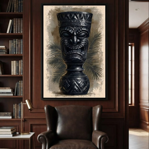 Ancient Totem Of The Island Spirit Canvas Print