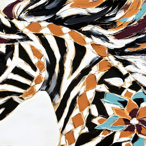 Zebra Mirage Awaits Discovery - Alicia Smith Canvas Print