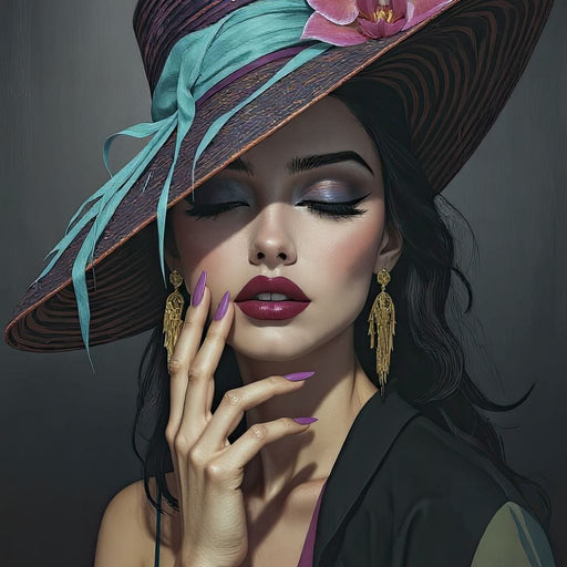 A Lady’s Poise - TooplesArt Canvas Print