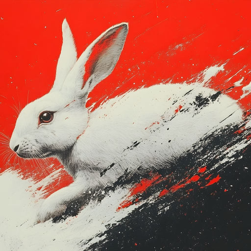 Bunny Running Wild In Vivid Dreams Canvas Print