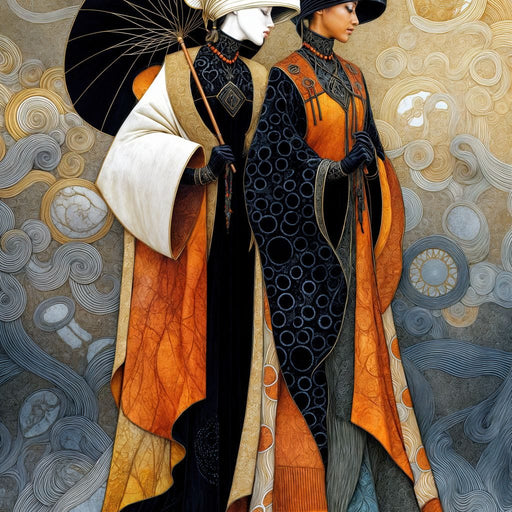 Daughters of the Decorative Wind - TooplesArt Canvas Print