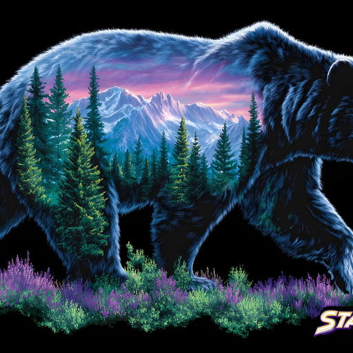 Mountain Spirit Bear Journey Canvas Print