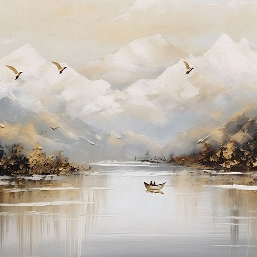 Tranquil Alpine Morning Voyage Canvas Print