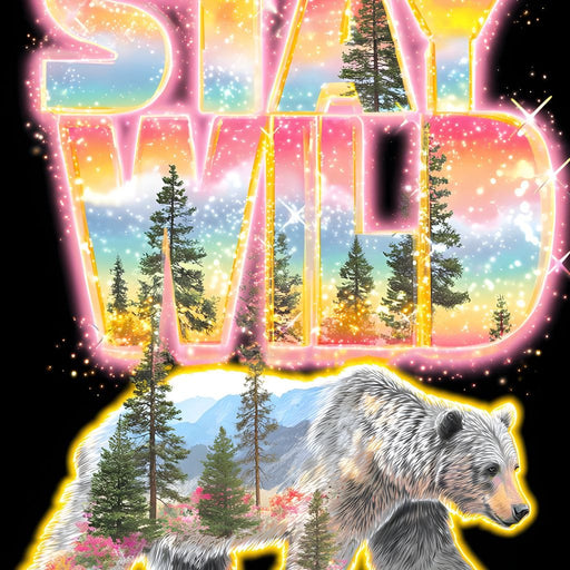 Wild Bear Forest Stay Wild Canvas Print