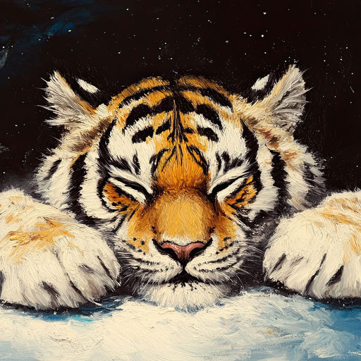 Slumbering Tiger Canvas Print