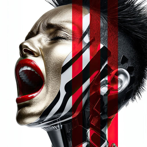 Cyber Scream Queen - TooplesArt Canvas Print