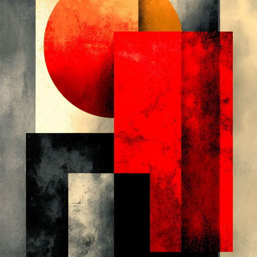 Geometric Dawn Fusion Canvas Print