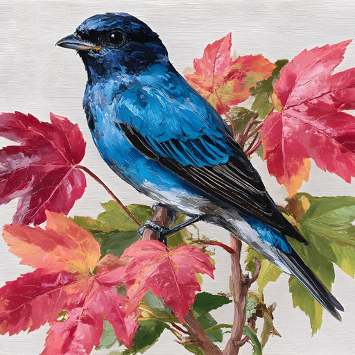 Bluebird Autumn Elegance Canvas Print