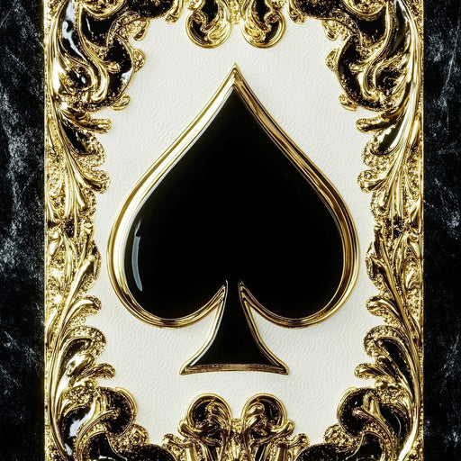 Opulent Ace of Spades Elegance Canvas Print