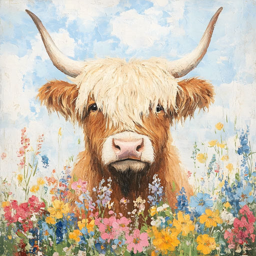 Highland Bloom Encounter Canvas Print